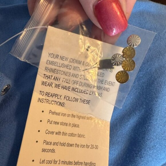 ❤️NWT DENIM & CO PERFECT for SUMMER  SLEEVELESS TOP  2X    #X - Picture 6 of 6